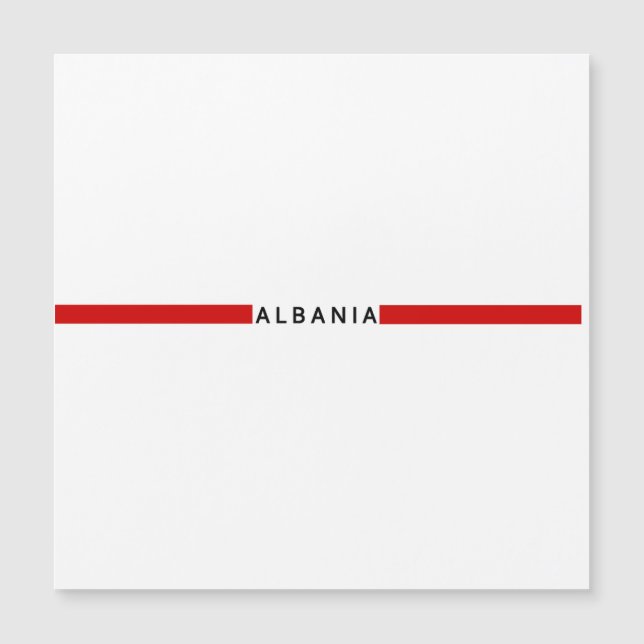 Albansk minimalistisk flagga (Framsida)