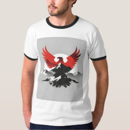 Albansk örn & berg | Modernt arv T-Shi T Shirt
