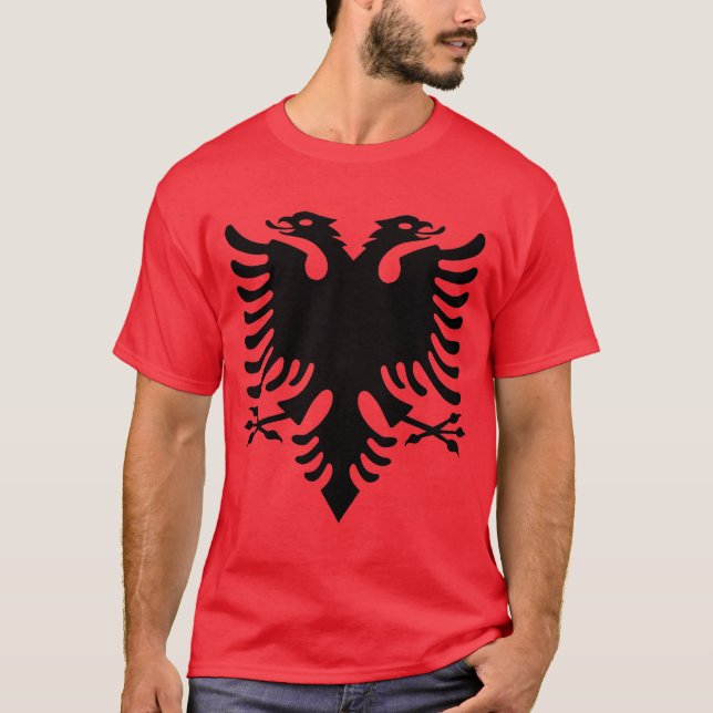 Albansk örn t shirt (Framsida)