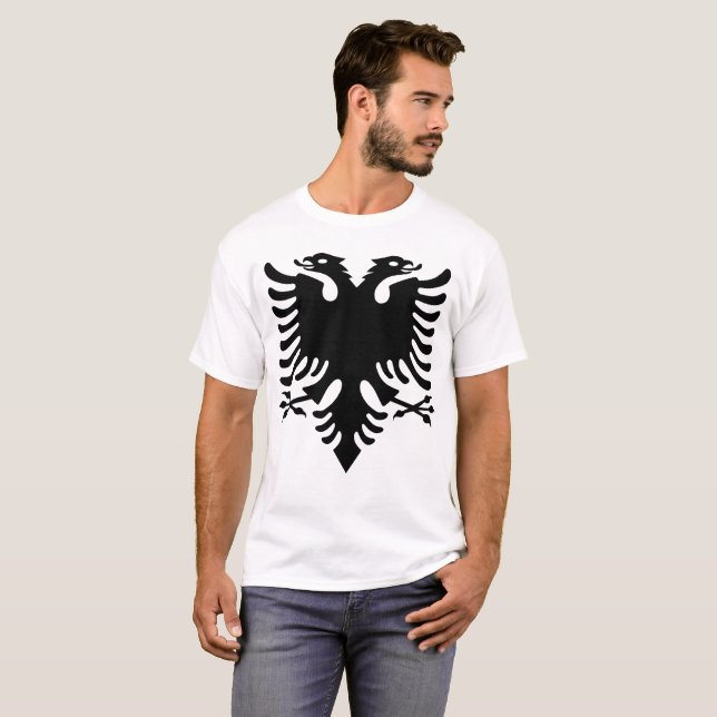 albansk örn tee shirt (Hel framsida)