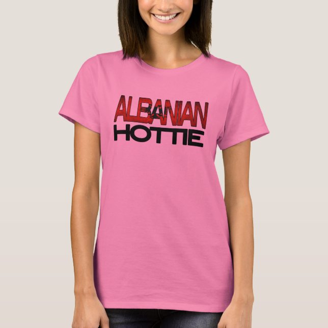 Albansk snygging skjorta tee (Framsida)
