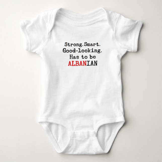 albansk stark t shirt (Framsida)