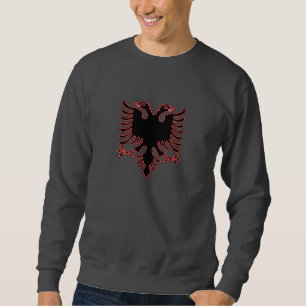 Albansk två-hövdad örn sweatshirt