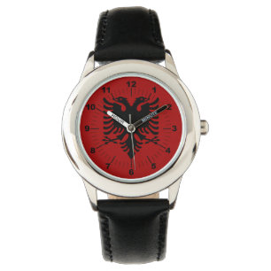 Albansk vapensköld armbandsur