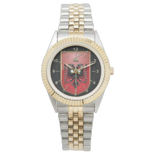 Albansk vapensköld armbandsur