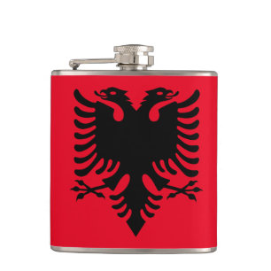 Albansk vapensköld fickplunta