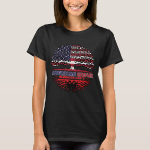 Albanska Albanien Förenta staterna Förenta statern T Shirt