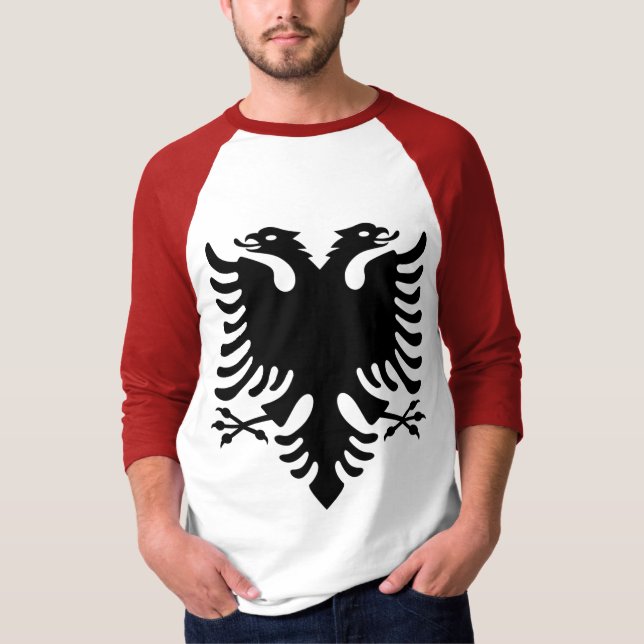 Albanska Eagle T Shirt (Framsida)