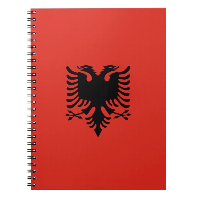 Albanska flagga anteckningsbok (Framsidan)