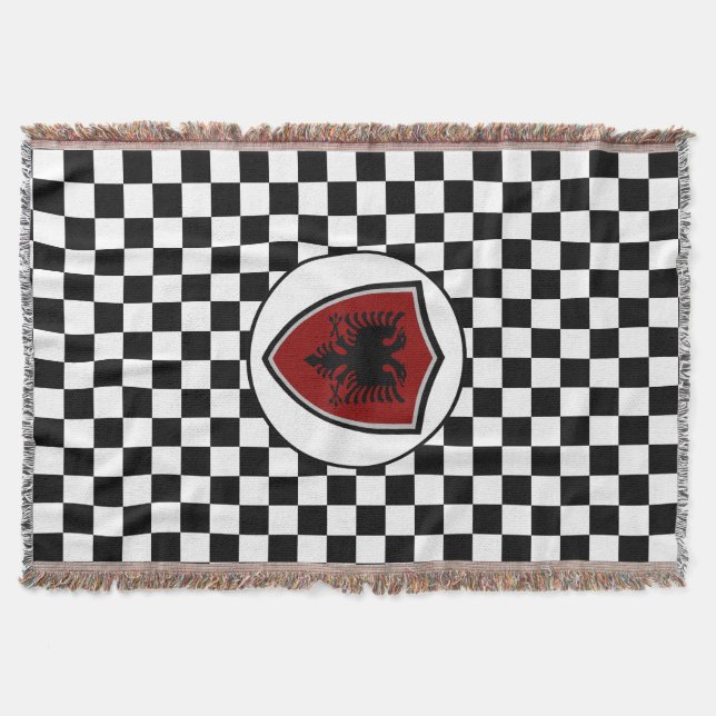 Albanska flagga filt (Framsidan)