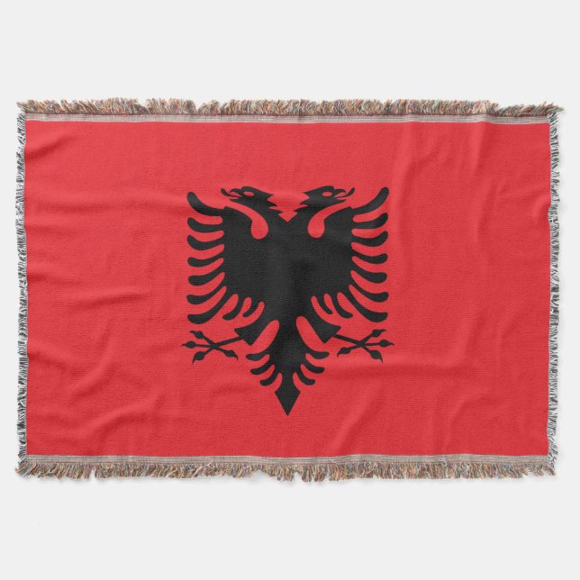 Albanska flagga filt (Framsidan)