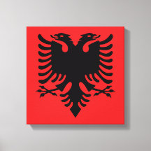 Albanska flagga kanvastryck