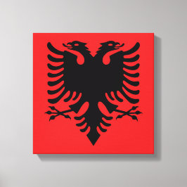 Albanska flagga kanvastryck