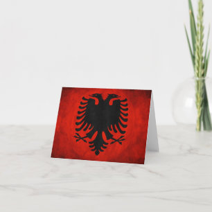 Albanska Flagga Kort