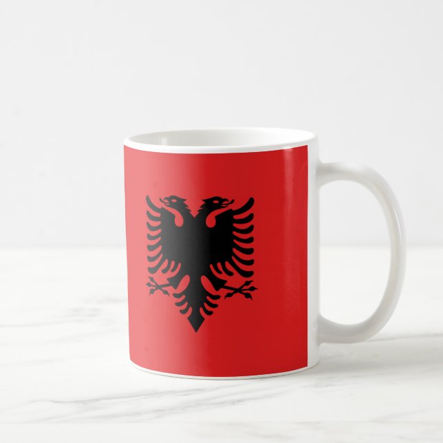 Albanska flagga mugg (Höger)