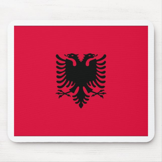 Albanska Flagga Musmatta (Framsidan)