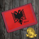 Albanska flagga och Albanien mode, helgdag/idrott<br><div class="desc">WALLETS: Albanien och albanska Flagga mode - kärlek mitt land,  resor,  helgdag,  nationalpatrioter/sportfantaster</div>
