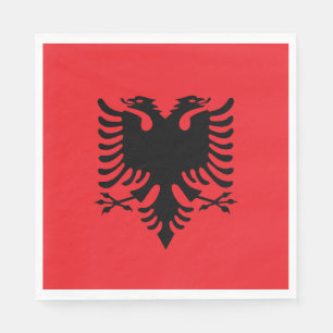 albanska flagga pappersservett