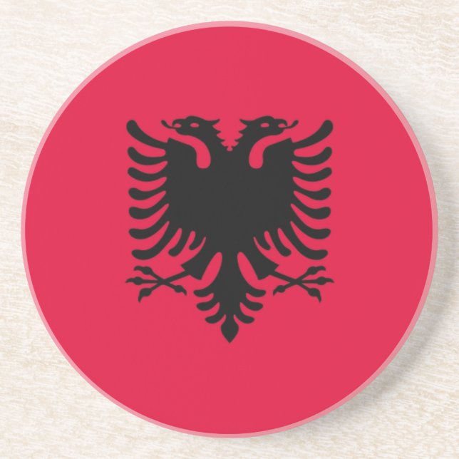 Albanska Flagga Underlägg (Framsidan)