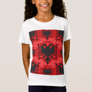 albanska flaggan 2 t shirt