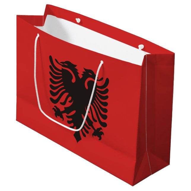 Albanska flaggan överallt (Framsidan Vinklad)