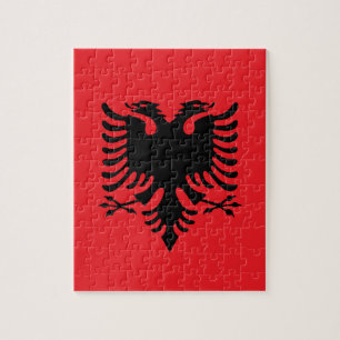 albanska flaggan pussel