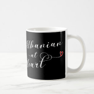 Albanska i hjärtat Mugg, Albanien Kaffemugg