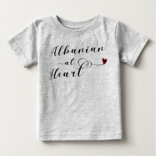 Albanska i hjärtat Tee Shirt, Albanien Shirt