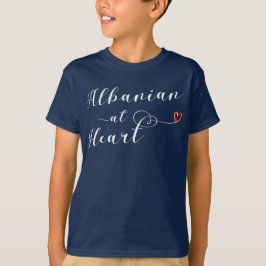 Albanska i hjärtat Tee Shirt, Albanien Shirt