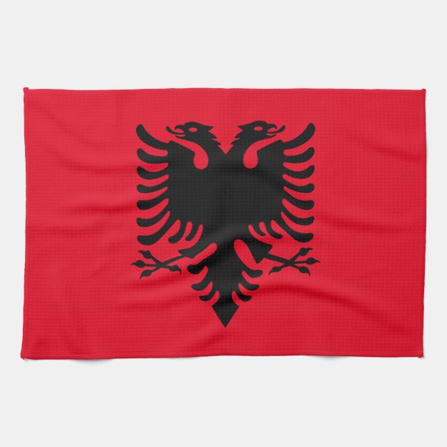 Albanska Jackar av arm Kökshandduk (Horisontell)
