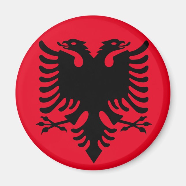 Albanska Jackar av arm Magnet (Framsidan)