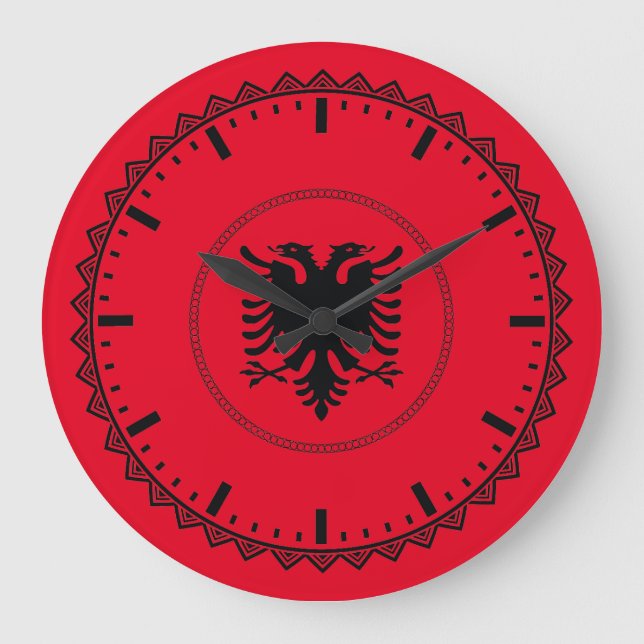 Albanska Pridet Red Stor Klocka (Framsida)