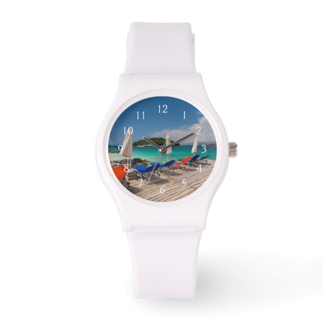 Albanska rivieran, Ksamil, strandpromenad Armbandsur (Framsida)
