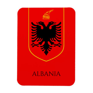 Albanska statsvapnet nationellt kulturarv konst magnet