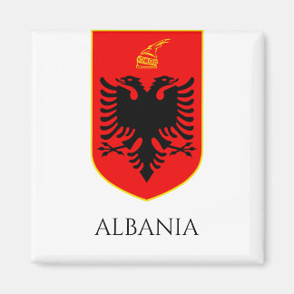 Albanska statsvapnet nationellt kulturarv konst magnet