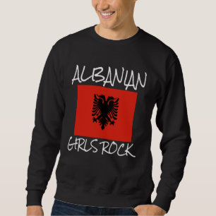 Albanska tjejer rockar Stolta över att vara albans Lång Ärmad Tröja