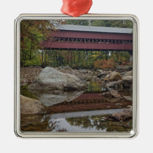 Albany Bridge, strax utanför Kancamagus Julgransprydnad Metall