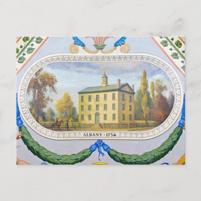 Albany City Hall, 1754 Vykort (Framsida)