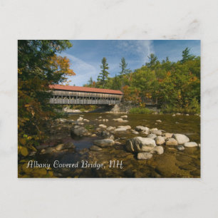 Albany Covered Bridge, NH-vykort Vykort