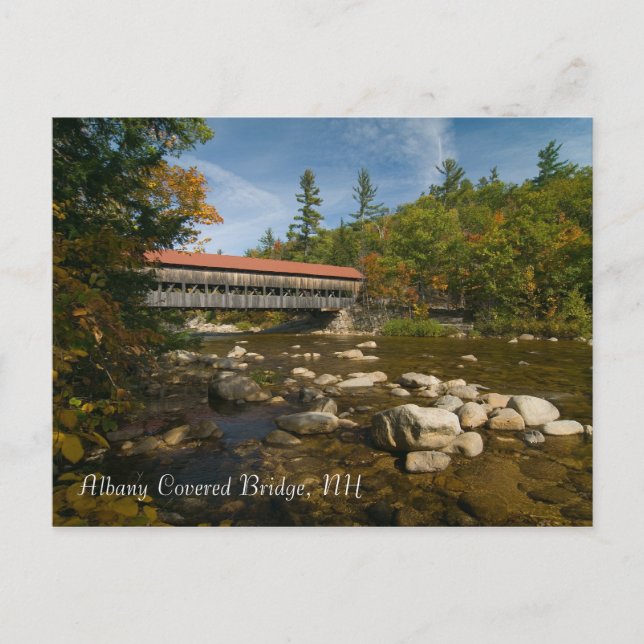 Albany Covered Bridge, NH-vykort Vykort (Framsida)