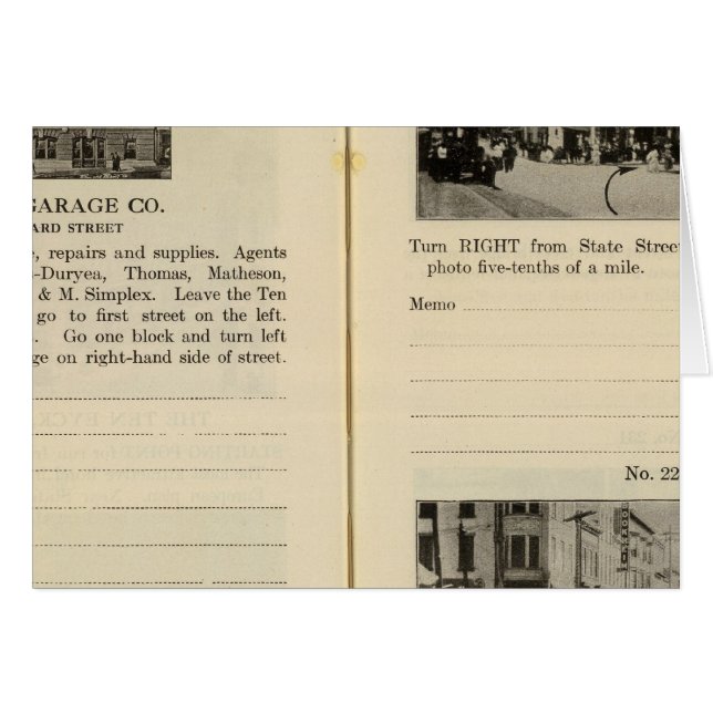 Albany Garage, Albany Hälsningskort (Framsidan Horizontal)