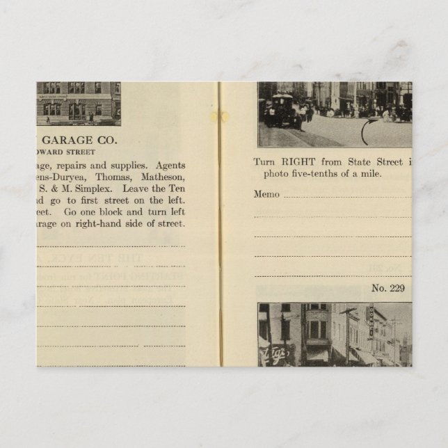 Albany Garage, Albany Vykort (Framsida)