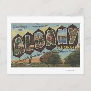 Albany, Georgia - Large Brev Scenes Vykort