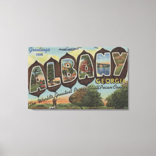 Albany Georgia - stora brevplatser Canvastryck