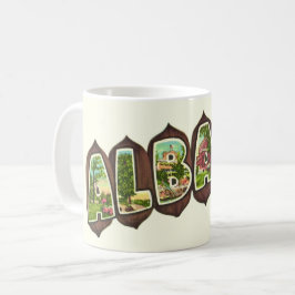 Albany Georgia Vintage vykort Kaffemugg