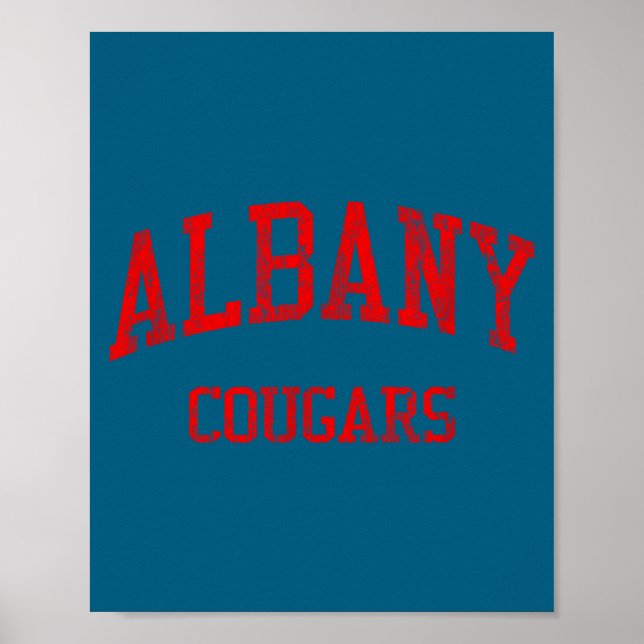 Albany High School Hs Ca Konstverk Poster (Framsidan)