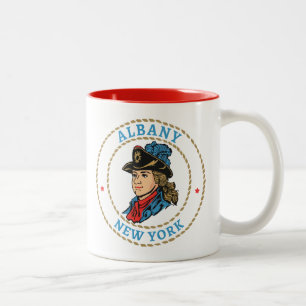 Albany New York Colonial Två-Tonad Mugg