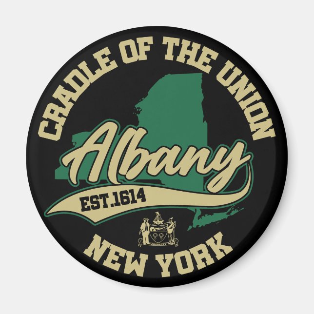Albany,New York Magnet (Framsidan)