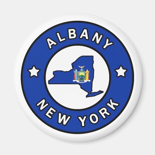 Albany New York Magnet (Framsidan)