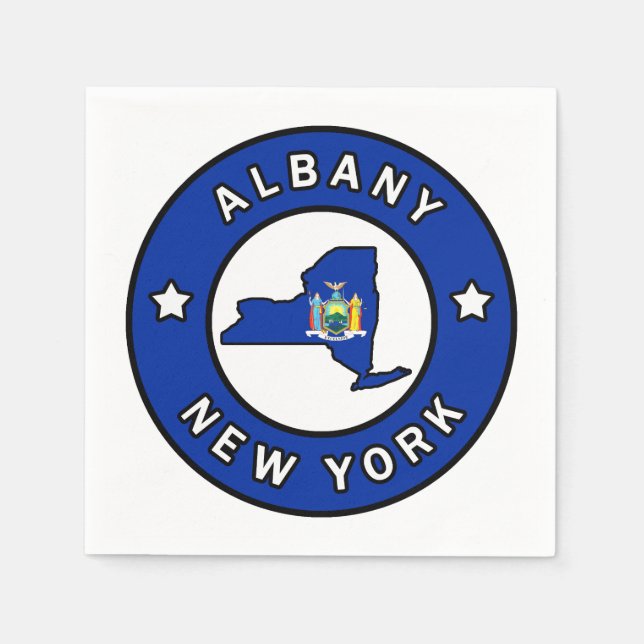 Albany New York Pappersservett (Framsidan)